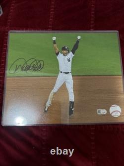 Derek Jeter Autograph Photo Last Hit At Yankees Stadium MLB COA