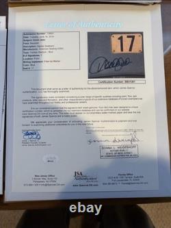 Derek Jeter Autographed Original Yankee Stadium Seat