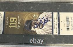 Derek Jeter Autographed Yankee Stadium Final Game Ticket Stub 9/25/14 PSA/DNA