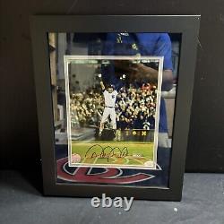 Derek Jeter Autographed Yankees Final Hit At Yankee Stadium Framed 8x10 JSA