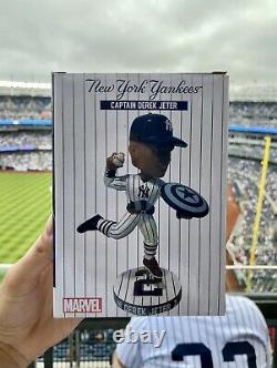 Derek Jeter Captain America Bobblehead Yankee Stadium Giveaway 6/23/23