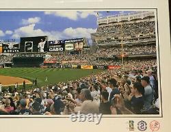 Derek Jeter Day 9/7/14 Framed 16x42 Yankee Stadium Panoramic Photo The Captain