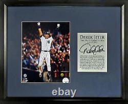 Derek Jeter Final Hit @ Yankee Stadium 8x10 Framed Display (Engraved Series)