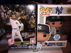 Derek Jeter Hall Of Fame Replica Plaque Yankee Stadium Free Funko Pop Brand New