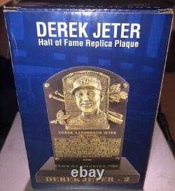 Derek Jeter Hall Of Fame Replica Plaque Yankee Stadium Free Funko Pop Brand New