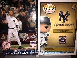 Derek Jeter Hall Of Fame Replica Plaque Yankee Stadium Free Funko Pop Brand New