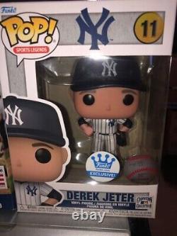 Derek Jeter Hall Of Fame Replica Plaque Yankee Stadium Free Funko Pop Brand New