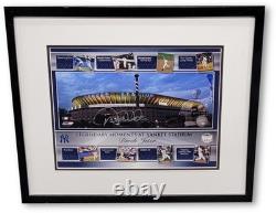 Derek Jeter Hand Signed Framed 11x14 Photo New York Yankees Stadium Steiner