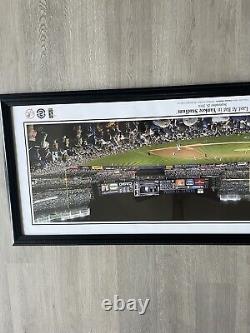 Derek Jeter Last At Bat NY Panoramic Yankee Stadium Facsimile Signed Poster