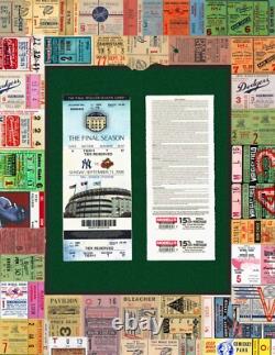 Derek Jeter Last At Bat at Old Yankee Stadium 07/28/2008 Plaque with Ticket Stub