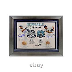 Derek Jeter Mariano Rivera Signed Framed Yankee Stadium Dirt Collage MLB Steiner