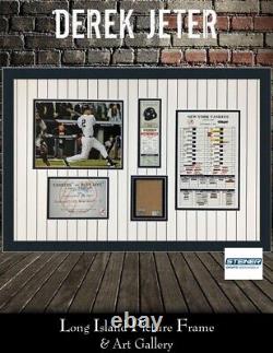 Derek Jeter NY Yankees Dirt from Yankee Stadium Custom Framed Collage Steiner