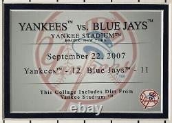 Derek Jeter NY Yankees Dirt from Yankee Stadium Custom Framed Collage Steiner