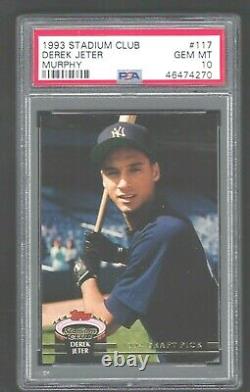 Derek Jeter, New York Yankees 1993 Stadium Club #117 Psa Gem Mint 10