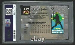 Derek Jeter, New York Yankees 1993 Stadium Club #117 Psa Gem Mint 10