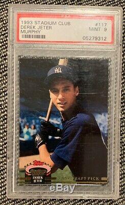 Derek Jeter New York Yankees 1993 Stadium Club Murphy #117 Mint Psa 9 Rookie Hof