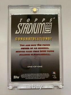 Derek Jeter New York Yankees 2008 Topps Stadium Club 1/1 Sketch Card