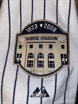 Derek Jeter New York Yankees Authentic Majestic Jersey 2008 Yankee Stadium Patch