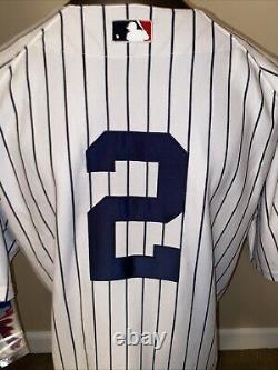 Derek Jeter New York Yankees Authentic Majestic Jersey 2008 Yankee Stadium Patch