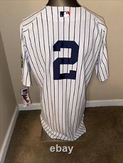 Derek Jeter New York Yankees Authentic Majestic Jersey 2008 Yankee Stadium Patch