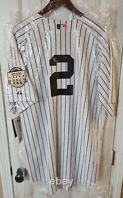 Derek Jeter New York Yankees Majestic Authentic Jersey Sz 52 2008 Stadium Patch