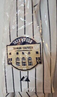 Derek Jeter New York Yankees Majestic Authentic Jersey Sz 52 2008 Stadium Patch