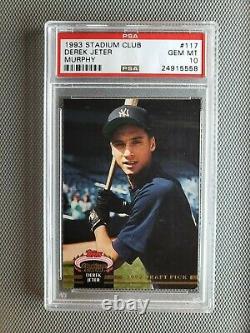 Derek Jeter New York Yankees PSA 10 1992 1993 Rookie Lot Stadium Club U. D. Fleer