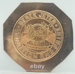Derek Jeter New York Yankees Stadium 1995-2014 Copper Die Proof Minting Strike