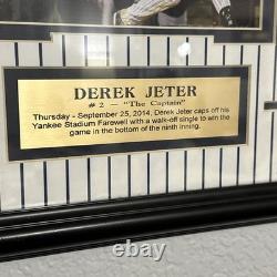 Derek Jeter New York Yankees Stadium Farewell At-Bat withLaser Etched Autograph