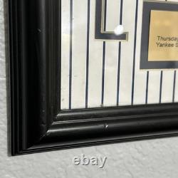 Derek Jeter New York Yankees Stadium Farewell At-Bat withLaser Etched Autograph