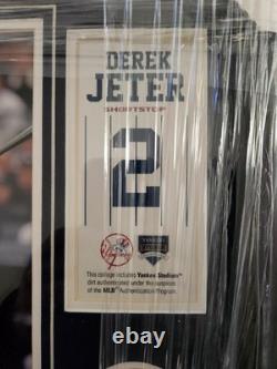 Derek Jeter Pictire-plaque-dirt From Yankee Stadium. Coa Steiner Sports