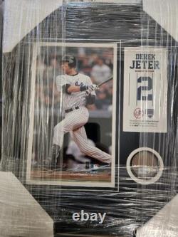 Derek Jeter Pictire-plaque-dirt From Yankee Stadium. Coa Steiner Sports