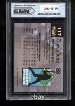 Derek Jeter RC 1993 Stadium Club Murphy #117 New York Yankees Rookie GEM MINT 10