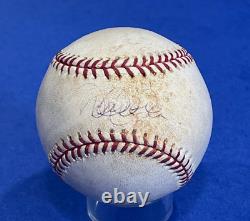 Derek Jeter Signed Game Used Baseball Yankee Stadium 2004 Steiner COA Letter