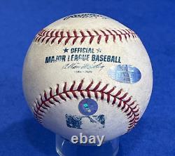 Derek Jeter Signed Game Used Baseball Yankee Stadium 2004 Steiner COA Letter