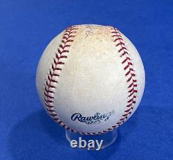 Derek Jeter Signed Game Used Baseball Yankee Stadium 2004 Steiner COA Letter