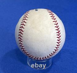Derek Jeter Signed Game Used Baseball Yankee Stadium 2004 Steiner COA Letter