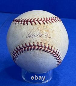 Derek Jeter Signed Game Used Baseball Yankee Stadium 2004 Steiner COA Letter
