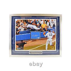 Derek Jeter Signed Game Used Yankee Stadium Wall Framed Collage LE #2/2 Steiner