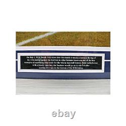 Derek Jeter Signed Game Used Yankee Stadium Wall Framed Collage LE #2/2 Steiner