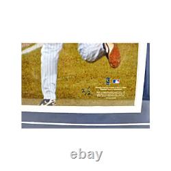 Derek Jeter Signed Game Used Yankee Stadium Wall Framed Collage LE #2/2 Steiner