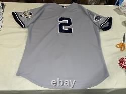 Derek Jeter Usa Authentic Je? Rsey NY Yankees All Star Stadium Patch 2008 Gray 52