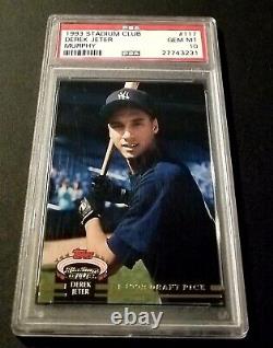 Derek Jeter Yankees Rookie 1993 Sp Psa 10 Topps Stadium Club Murphy? (njc)