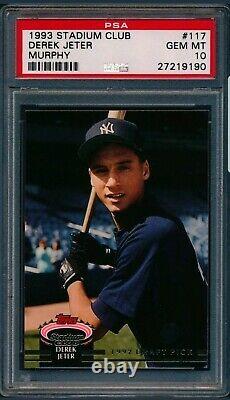 Derek Jeter Yankees Rookie 1993 Sp Psa 10 Topps Stadium Club Murphy? (njc)