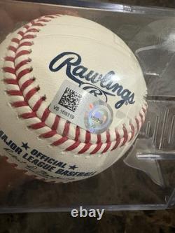 Derek Jeter signed Baseball + Photo Last Hit At New York Yankees Stadium MINT