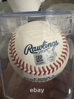 Derek Jeter signed Baseball + Photo Last Hit At New York Yankees Stadium MINT