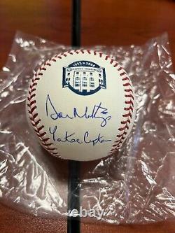 Don Mattingly Autographed Yankee Stadium Commemorative Baseball withInscription