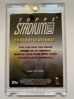 Don Mattingly New York Yankees 2008 Topps Stadium Club Color Sketch Card 1/1