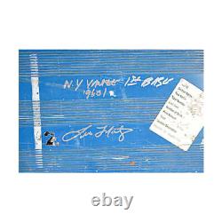 Don Mattingly & Tino Martinez Dual Signed Yankee Stadium Bleacher Seat MLB Auth