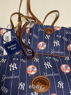 Dooney & Bourke NWT New York Yankees Addison Tote & Stadium Wristlet MLB